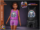 Sims 4 — Child Girl SET - Rebel Skull Outfit by RobertaPLobo — Girl Set - Rebel Skull Outfit_355