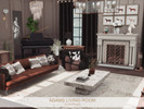 Sims 4 — Adams Living Room by BlusterSims — The Adams Living Room blends classic elegance with modern luxury, featuring
