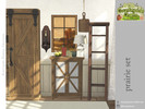 Sims 4 — Prairie Set by kerriganhouse — Give your interiors a rustic, country feel with these adorable farmhouse items.