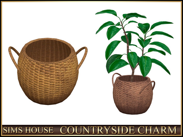 Sims 4 — Woven Basket  COUNTRYSIDE CHARM by Sims_House — COUNTRYSIDE CHARM