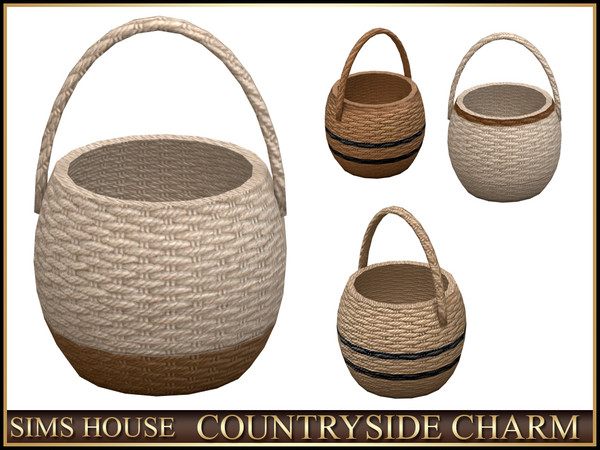 Sims 4 — Raffia Basket  COUNTRYSIDE CHARM by Sims_House — COUNTRYSIDE CHARM