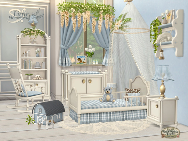 Sims 4 — Little Homestead Toddler Nursery by SIMcredible! — The tranquility of the farmhouse is here in this Little