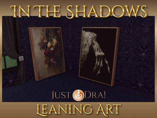 Sims 4 — In The Shadows Leaning Art | JustDraven by Draven298 — Part 2 is the Walls and Floors and will be available here