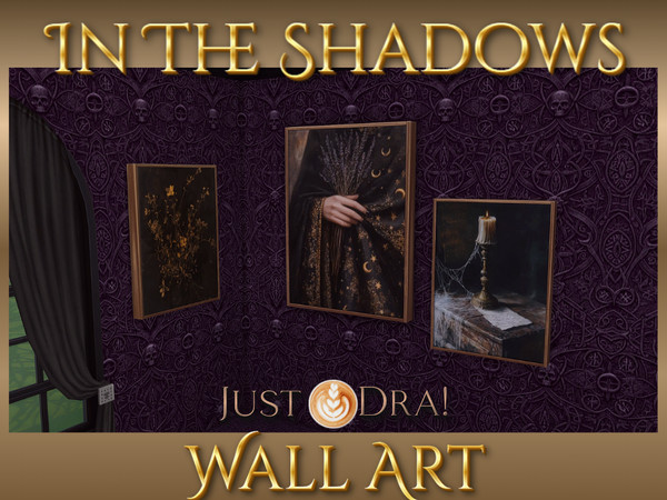 Sims 4 — In The Shadows Wall Art | JustDraven by Draven298 — Part 2 is the Walls and Floors and will be available here as