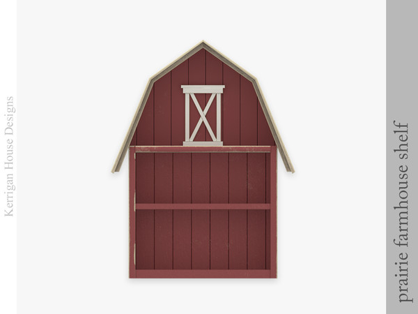 Sims 4 — Prairie Farmhouse Shelf by kerriganhouse — Give your interiors a rustic, country feel with these adorable