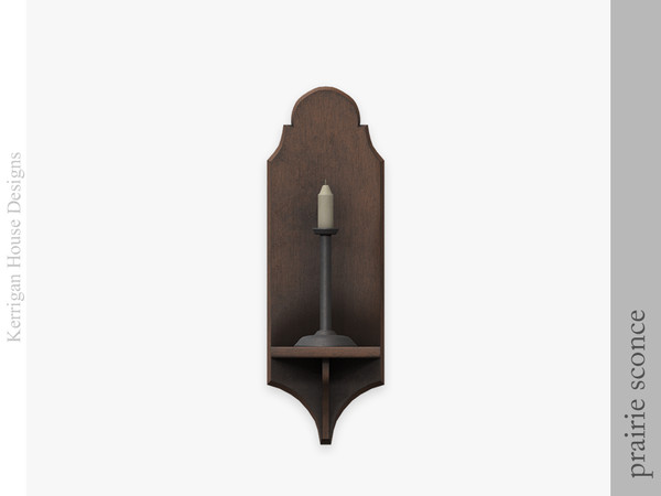 Sims 4 — Prairie Sconce by kerriganhouse — Give your interiors a rustic, country feel with these adorable farmhouse