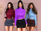Sims 4 — Cozy Crush Set by DOLilac — Includes: (Top + Bottom + Dress)
