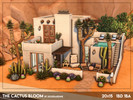 Sims 4 — The Cactus Bloom - NO CC by xogerardine — A little desert hideaway with warm colours, plenty of cacti and a