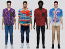 Sims 4 — Visual Party Shirt by McLayneSims — TSR EXCLUSIVE