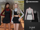 Sims 4 — June - Set by Beto_ae0 — Perfect outfit for autumn and going back to university before the winter holidays,