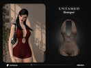Sims 4 — Untamed Romper by MioraTR — A design that keeps you stylish throughout the summer and autumn months.