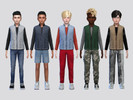 Sims 4 — Jeremy Zip Vest Boys by McLayneSims — TSR EXCLUSIVE