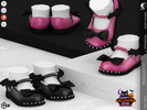 Sims 4 — Shoes KP2C- Infant by KaTPurpura — Closed-toe leather shoes featuring dark, slightly Halloween-inspired details