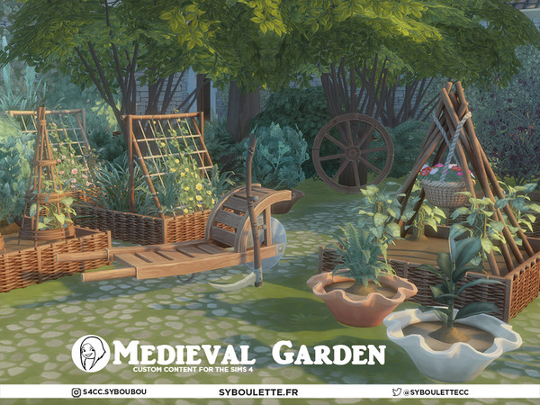 Sims 4 Renaissance Build The Sims Resource | Patreon release - Medieval garden - Part2 : Decor items