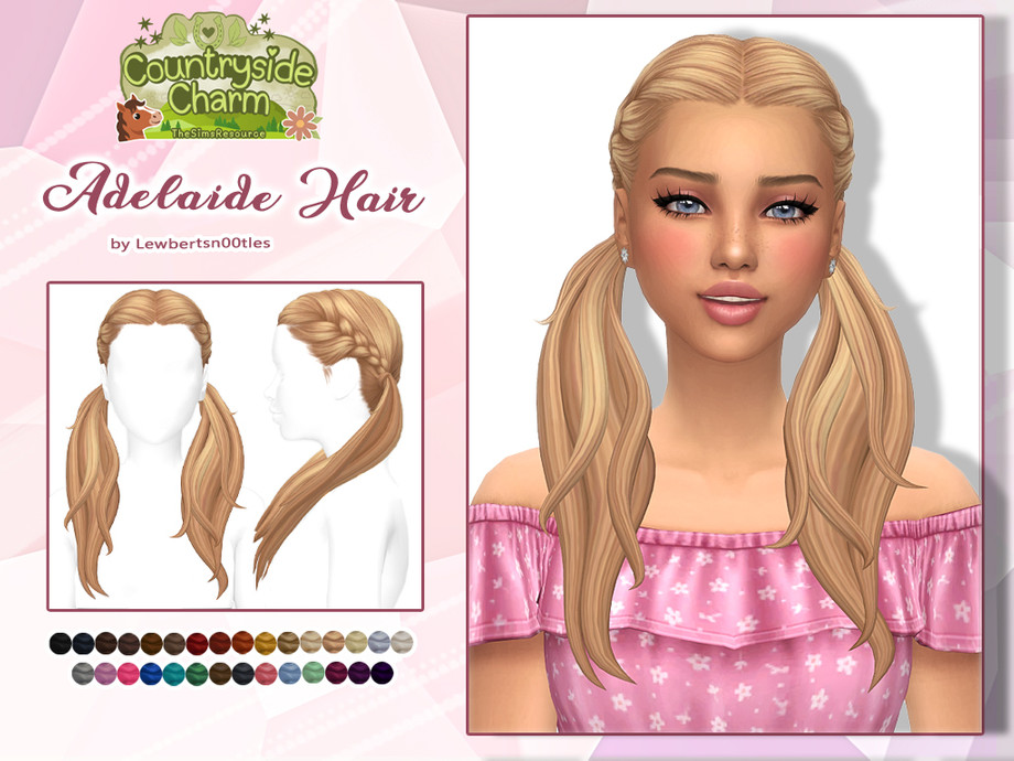 The Sims Resource | Adelaide Hair