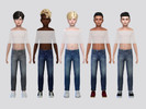 Sims 4 — Florien Denim Jeans Boys by McLayneSims — TSR EXCLUSIVE
