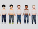 Sims 4 — Florien Denim Jeans Toddler by McLayneSims — TSR EXCLUSIVE