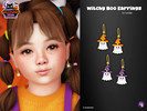 Sims 4 — Witchy Boo Earrings for toddler by WisteriaSims — A little magic, a little boo! These sweet ghost earrings
