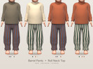 Sims 4 — Toddler Boy Barrel Pants and Roll Neck by camillahlst — A soft, Nordic-inspired everyday set for your littlest