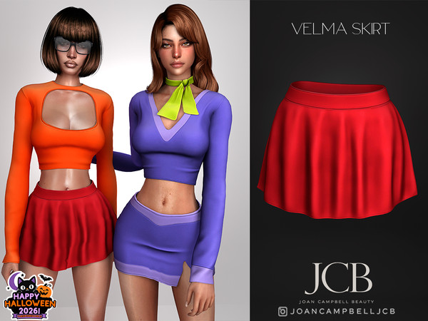 Sims 4 — VELMA SKIRT by Joan_Campbell_Beauty_ — INCLUDES: