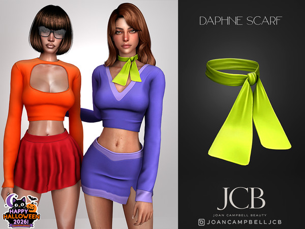 Sims 4 — DAPHNE SCARF by Joan_Campbell_Beauty_ — INCLUDES: