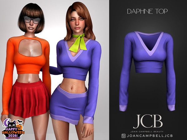 Sims 4 — DAPHNE TOP by Joan_Campbell_Beauty_ — INCLUDES: