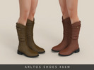 Sims 4 — Silm retro boots Male by Arltos — 9 colors.