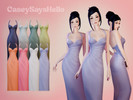 Sims 4 — Belle Prom Dress by caseysayshello — Recently had a request for a prom dress. Here it is! Had a vision for a