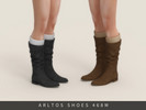 Sims 4 — Suede boots with socks Male by Arltos — 11 colors.
