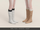 Sims 4 — Suede boots with socks Female by Arltos — 11 colors.