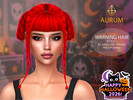Sims 4 — Aurum - Warning Hair Style 1 by Aurum — HQ compatible textures