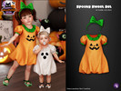 Sims 4 — Spooky Sweet Set for toddler and infant by WisteriaSims — A little spooky, a little sweet! This Halloween set