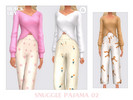 Sims 4 — Snuggle Pajama 2 by Black_Lily — YA, A, Teen