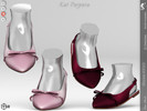 Sims 4 — Shoes KP2G- Toddler by KaTPurpura — Elegant flat shoes with an elongated design
