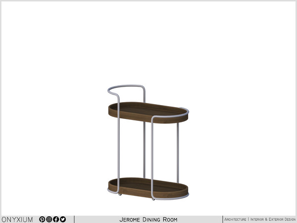 Sims 4 — Jerome Dining Cart by Onyxium — Onyxium@TSR Design Workshop Dining Room Collection - Belong To The 2026 Year