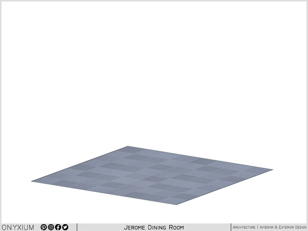 Sims 4 — Jerome Rug by Onyxium — Onyxium@TSR Design Workshop Dining Room Collection - Belong To The 2026 Year