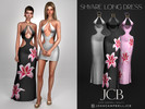 Sims 4 — SHYARE LONG AND SHORT DRESS SET by Joan_Campbell_Beauty_ — INCLUDES:
