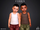 Sims 4 — CORBIN set - toddler by ali1 — Ribbed Tank Top and Shorts