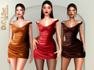 Sims 4 — Draped Desire Dress by DOLilac — Custom thumbnail