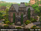 Sims 4 — Skyborough Boulevard - NO CC by xogerardine — I've been wanting to build this iconic Goth's manor from Sunset