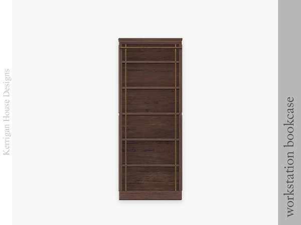Sims 4 — Workstation November Bookcase by kerriganhouse — A modern office and decor collection.