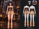 Sims 4 — SET-Fawn Outfit by busra-tr — - BD1706 - 5 Swatches