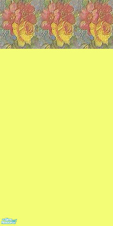 Sims 2 — Yellow Rose by mackey2269 — A pretty yellow rose wall. Thanks for downloading and please rate!