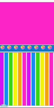 Sims 2 — Lollipop bedroom - Carpet Pink by curemad — Carpet to coordinate with Lollipop bedroom set.