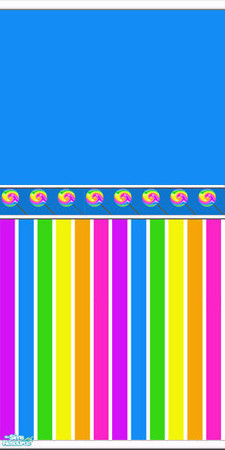 Sims 2 — Lollipop bedroom - Wall Blue by curemad — Wall to coordinate with Lollipop bedroom set.