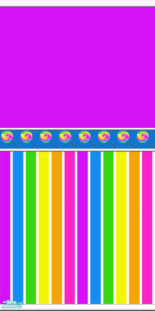 Sims 2 — Lollipop bedroom - Wall Purple by curemad — Wall to coordinate with Lollipop bedroom set.