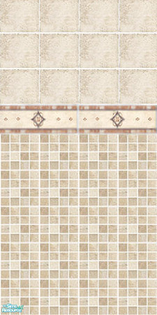 Sims 2 — Provance wall tile 3 by annefranzen — A new bathroom tile with several shades of beige. This is a part of my
