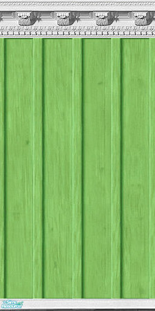 Sims 2 — Vertical Green Siding - gm by gatomurphy — Summer green vertical siding embellished with heavy white trim. A