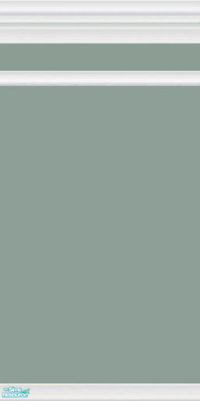 Sims 2 — White Crown Moulding- Green Paint by BarbAnn — TSRAA member