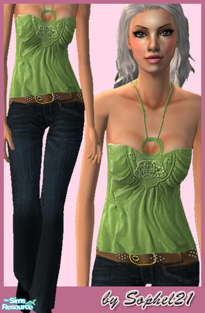 Sims 2 — SO_ElderCollection_007 - green by Sophel21 — set of 5 whole outfits for your elder sim ladies. Outfit comes with